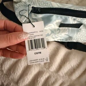 Volcom Sky Blue Patterned Waist Bag